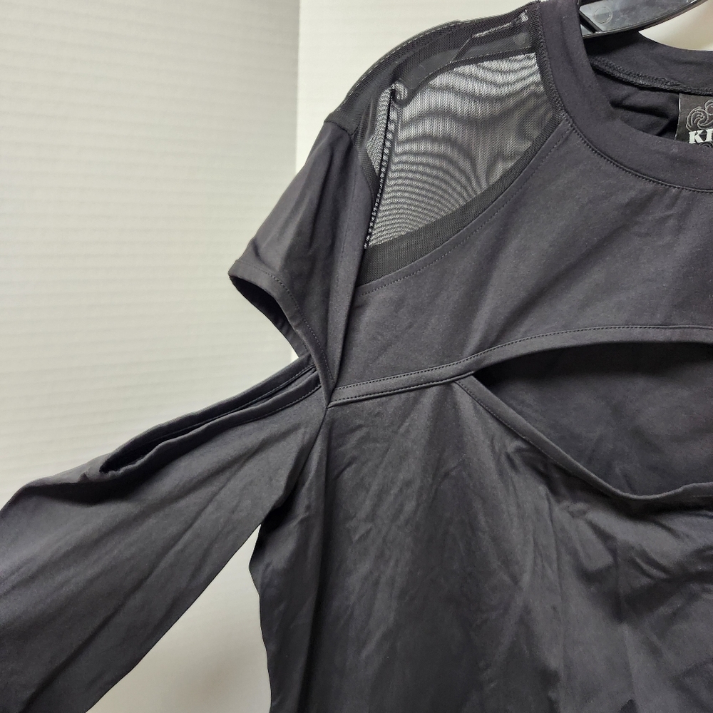 Killstar Black Mesh Dress Sz 4XL New Goth Punk New - Picture 2 of 8